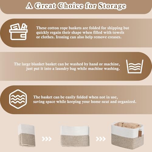 Woven storage basket full view