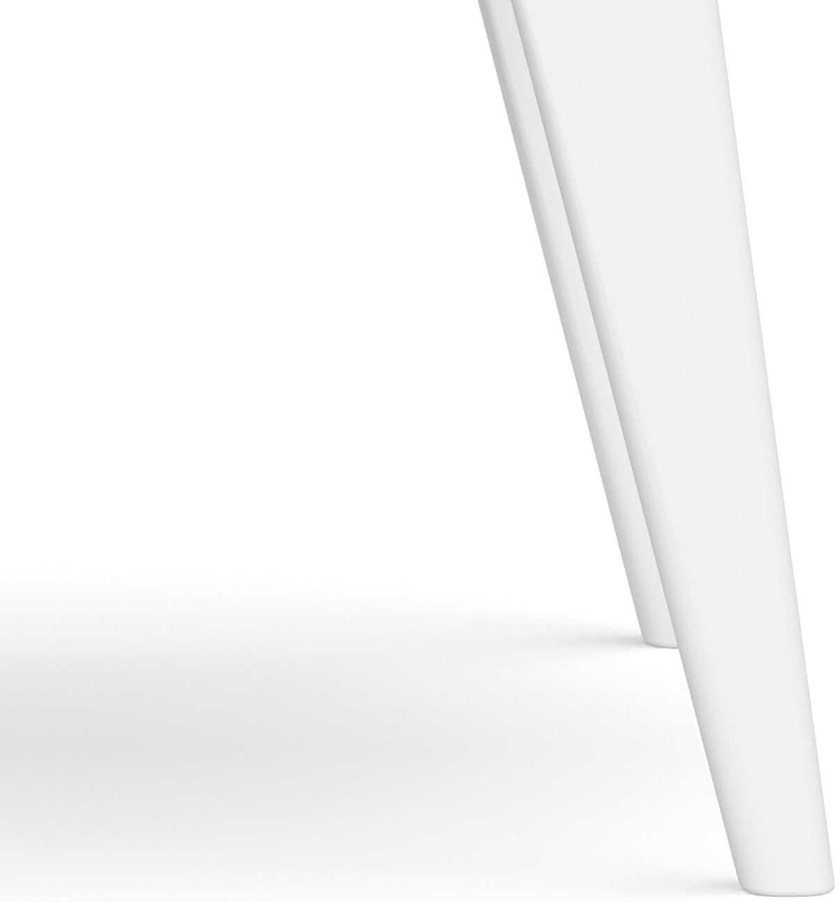 SIMPLIHOME Draper nightstand shown as a sofa-side end table in a living room
