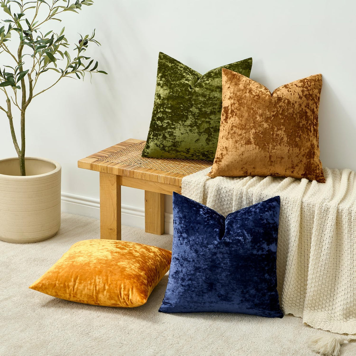 MIULEE pillow cover hidden zipper closure detail