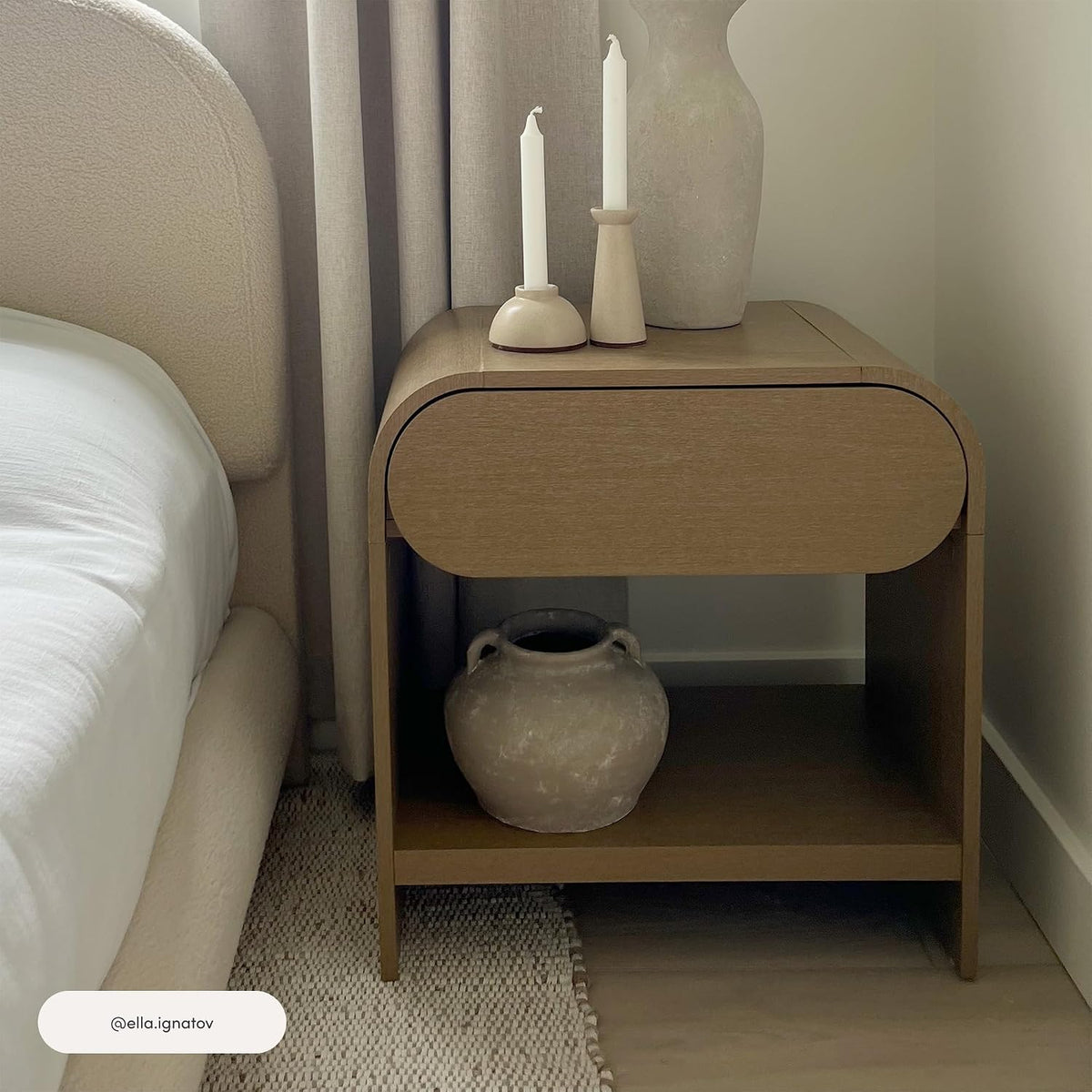 Nathan James Iris nightstand dimension diagram