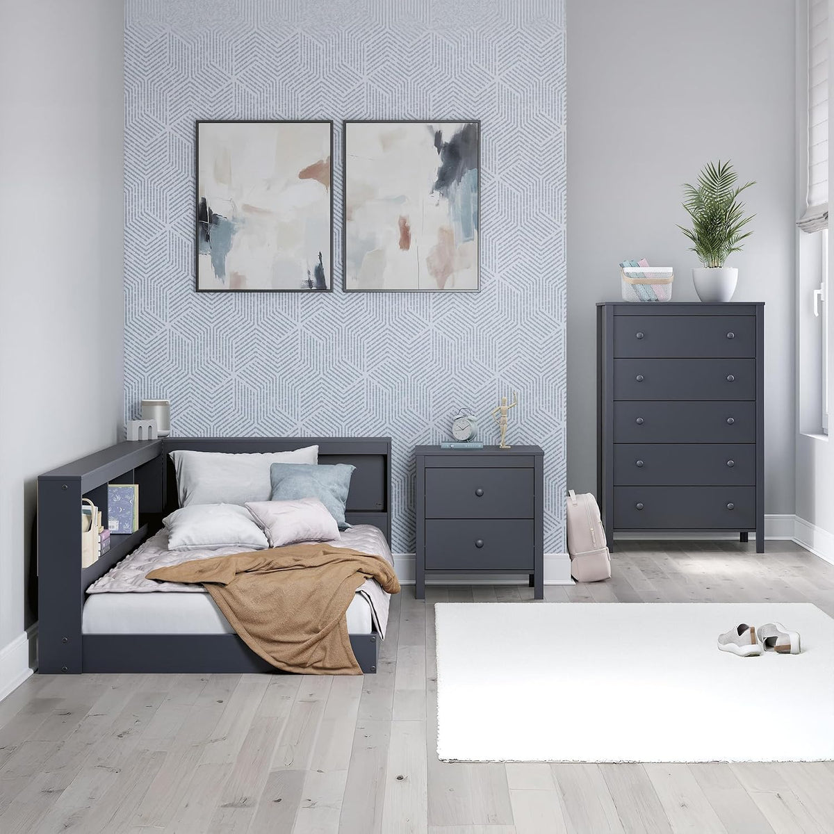Signature Design by Ashley Simmenfort Twin Bookcase Storage Bed - view 7