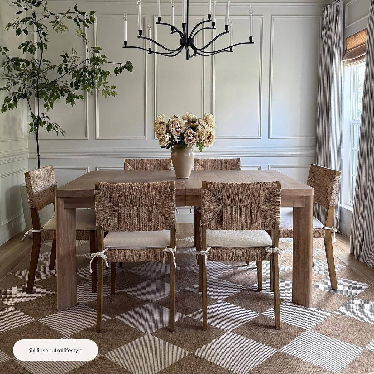 Nathan James Beacon dining chair dimensions diagram