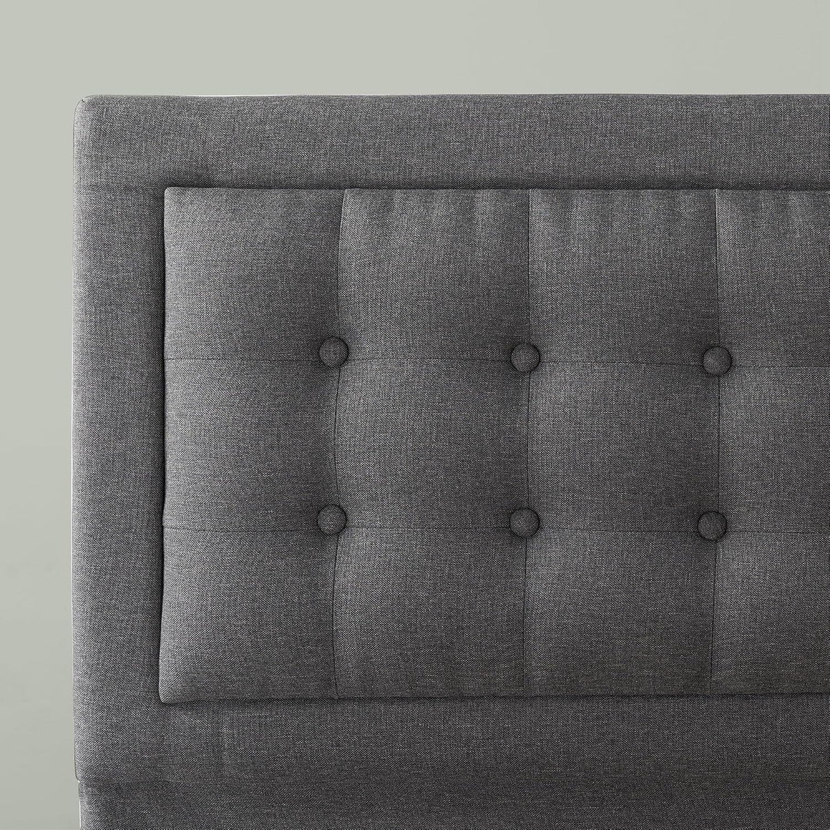 Upholstered platform bed frame full room styling